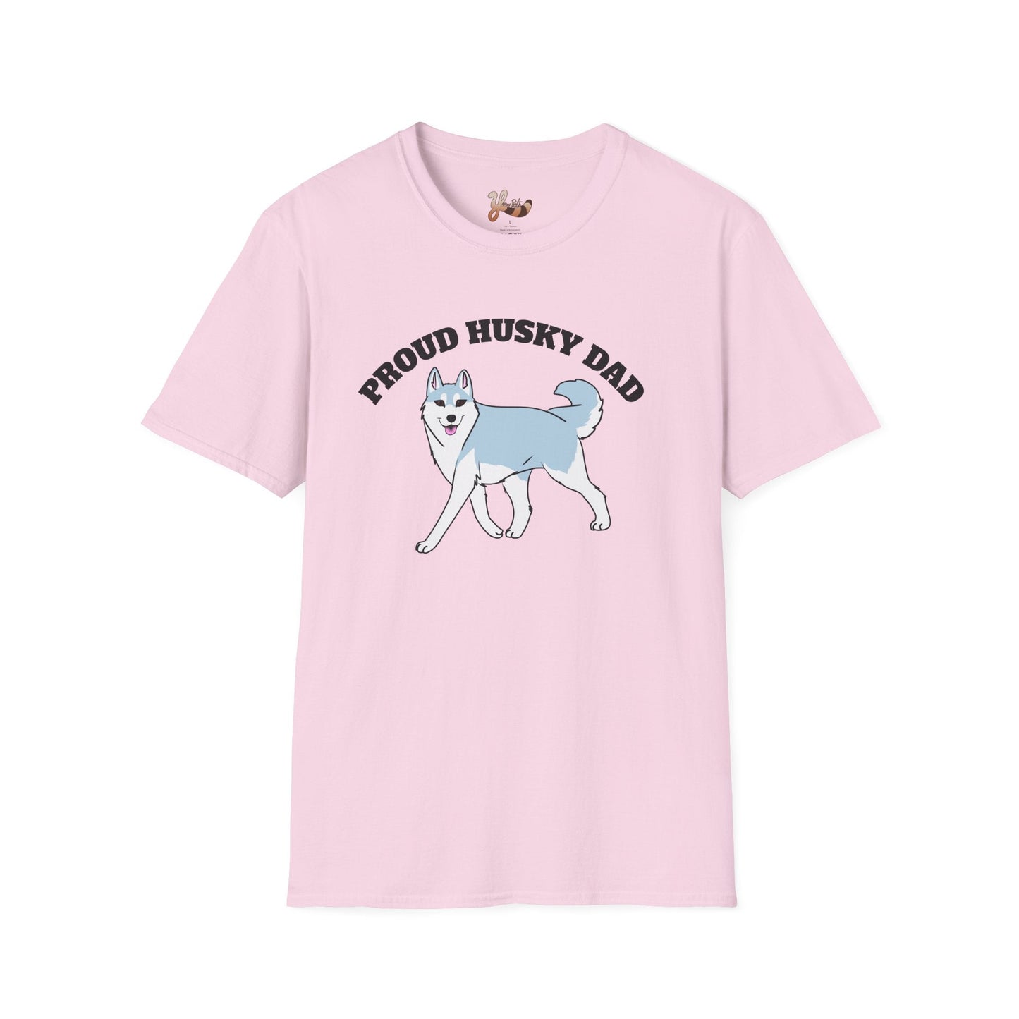 Husky Dad T-Shirt- silver