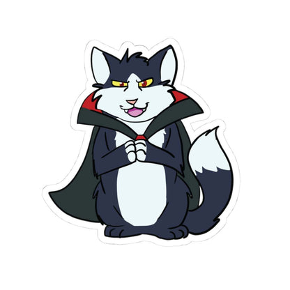 Cat Stickers - Tuxedo Cat with Cloak Design