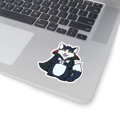 Cat Stickers - Tuxedo Cat with Cloak Design