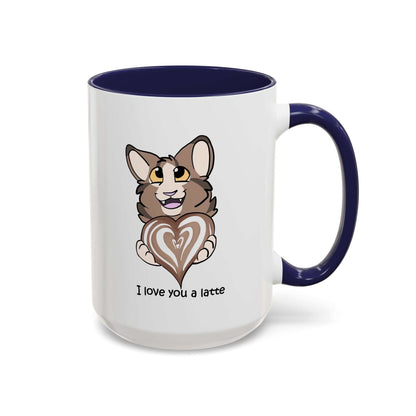 I Love You a Latte - Cute Cat Coffee Mug