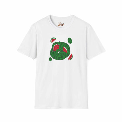 Watermelon Cat T-shirt - white