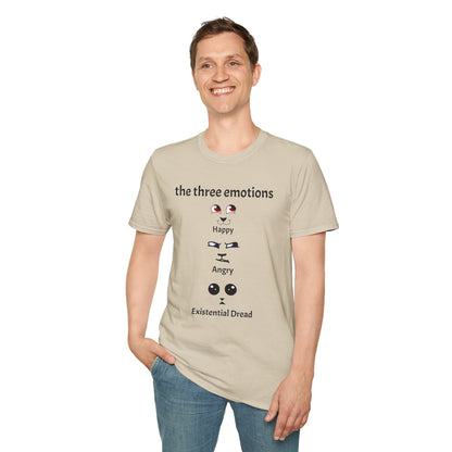 The Three Emotions Cat Tee Shirt