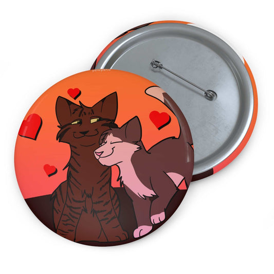 Nuzzling cats Pinback Button