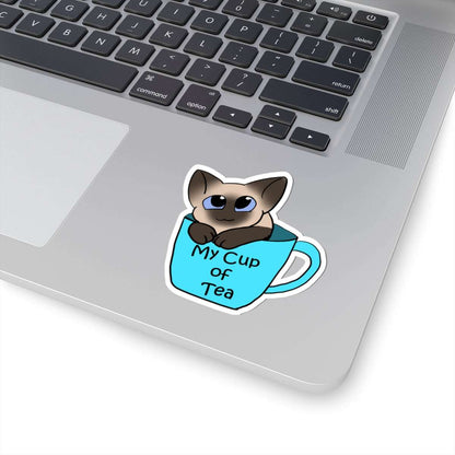 Cute cat sticker- My Cup of Tea