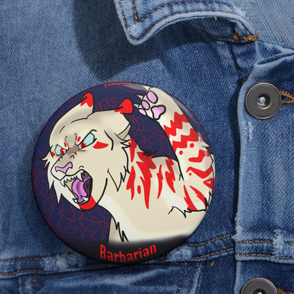 Cat Dnd Barbarian Button