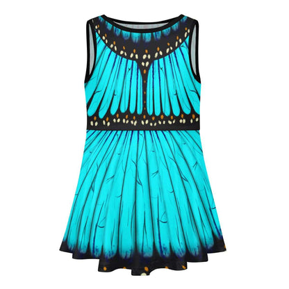 Light Blue Morpho Butterfly Children's Dress