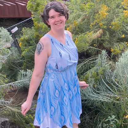 Ice bird dress- Sleeveless V Neck