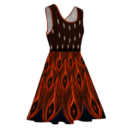 Dark Phoenix Dress - Skater Skirt 